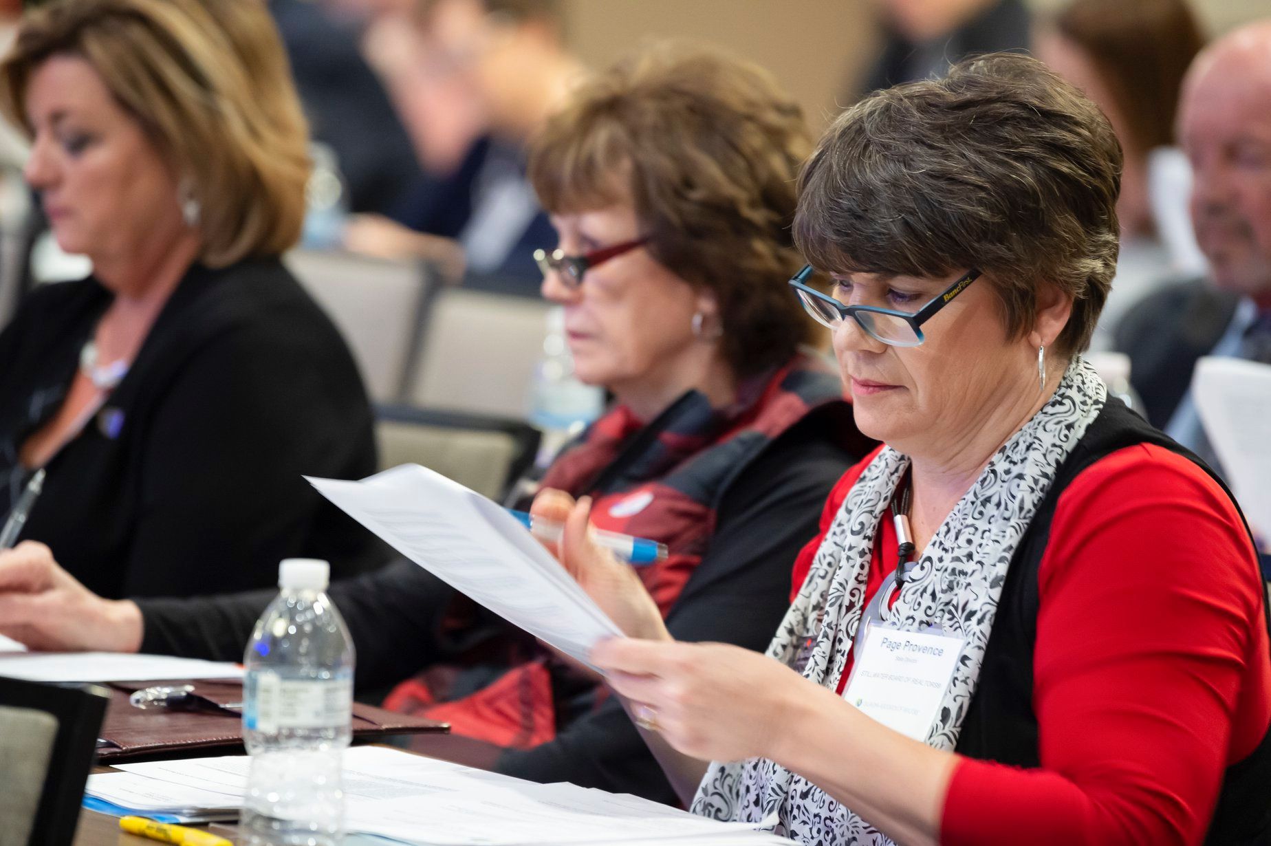 Page at a Conference 
